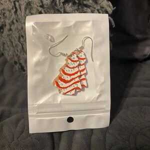 Little Debbie’s Christmas Tree Earrings